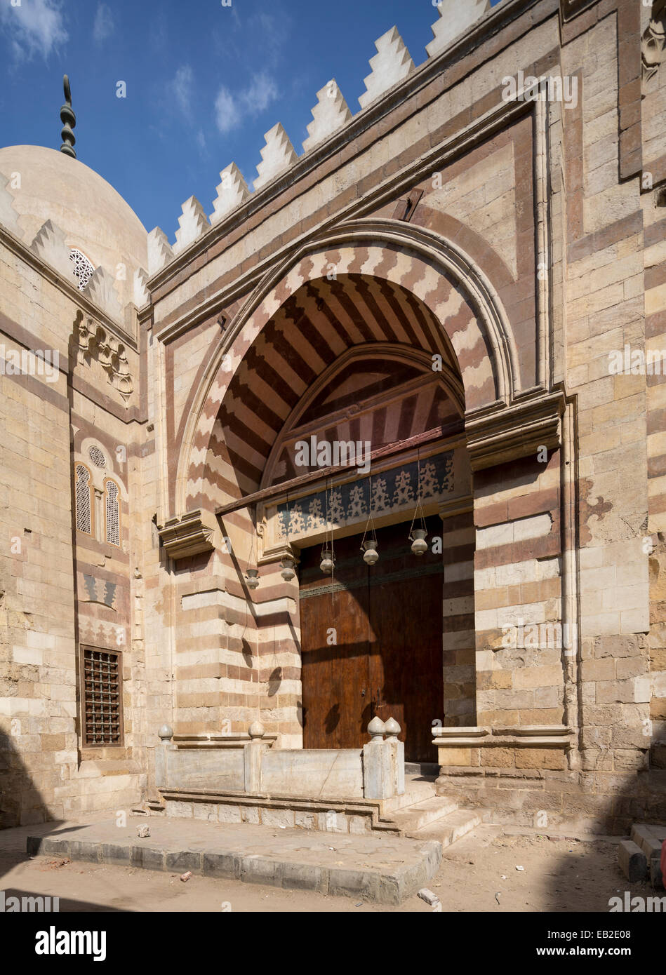 Egypt, Cairo, Mosque of Aqsunqur, entrance Stock Photo