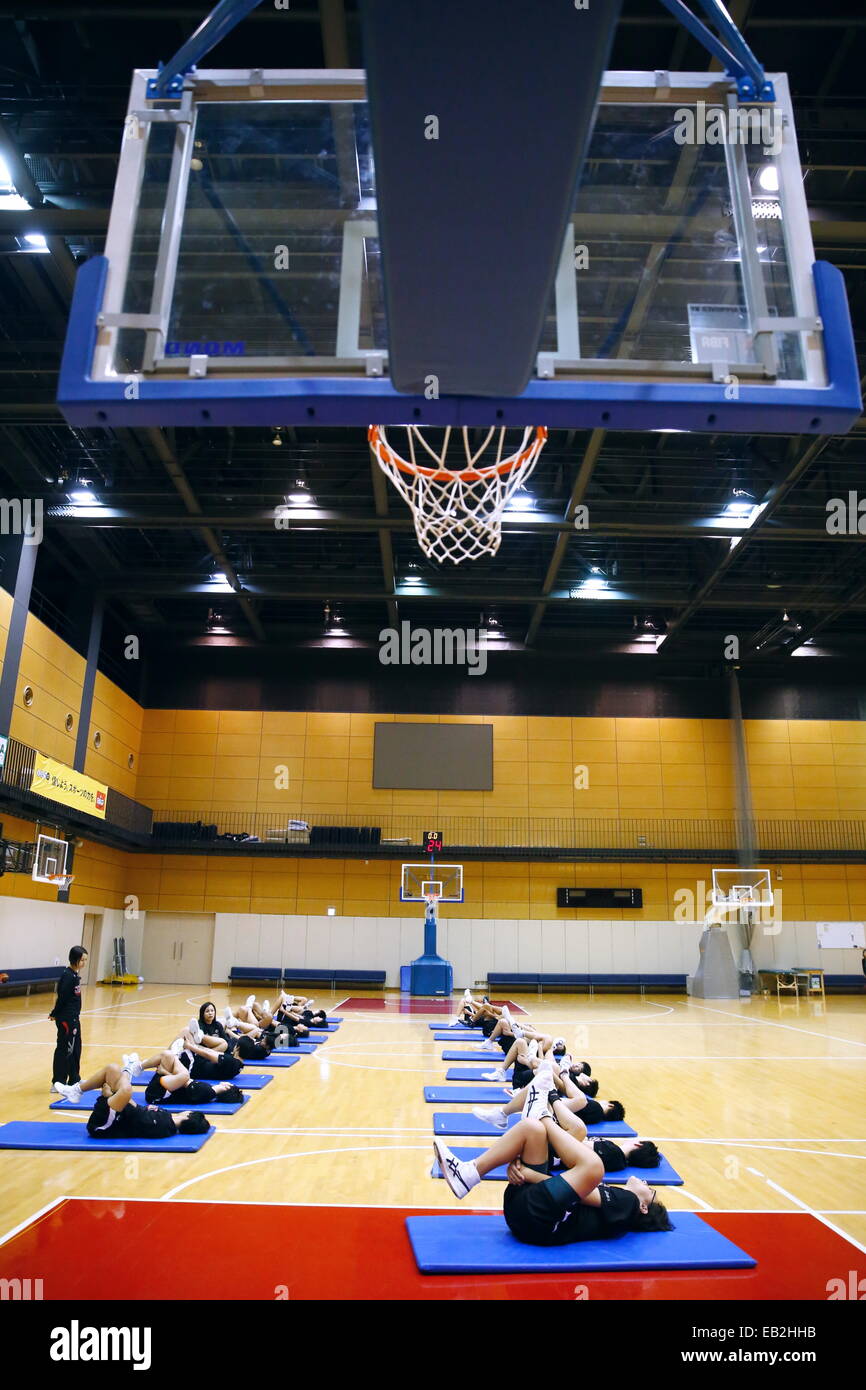 Japan Training Building Ajinomoto National Training Center, Tokyo, Japan. 25th Nov, 2014. Japan ...