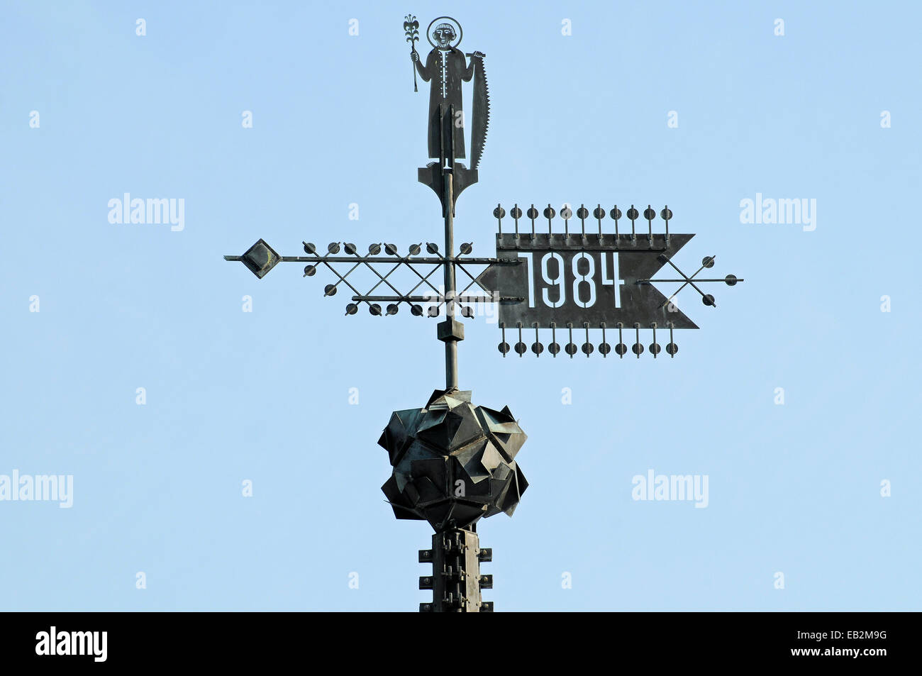 Weather vane on Cologne Cathedral, Cologne, Rhineland, North Rhine