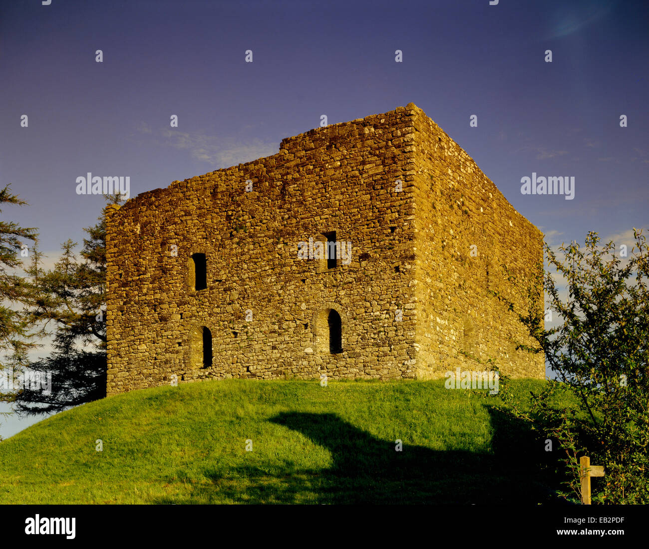 The 12th century tower, Lydford Castle, Devon, UK Stock Photo Alamy