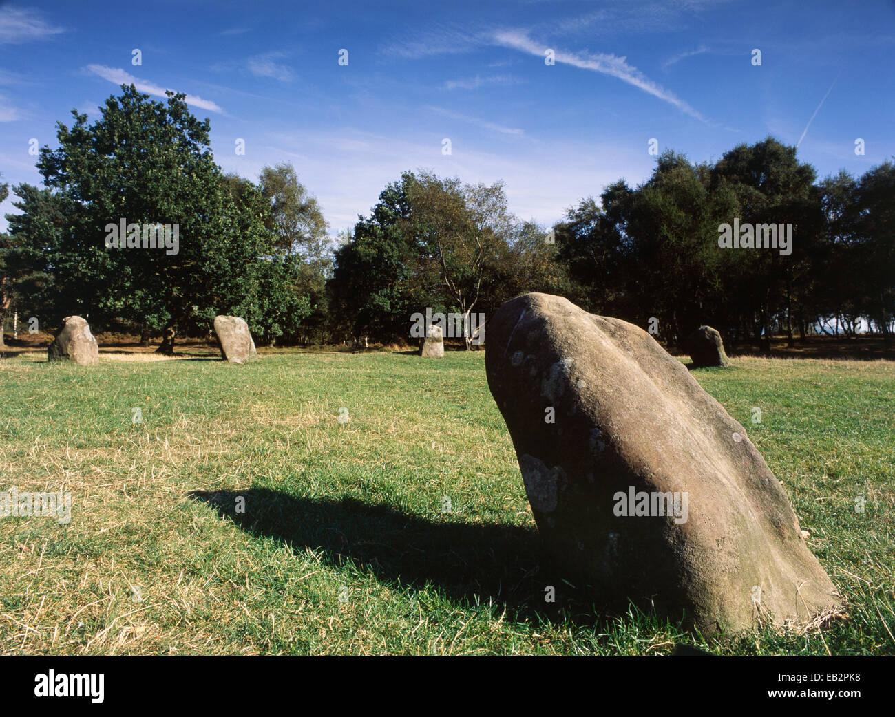 Nine Ladies Stone Circle, early Bronze Age stone circle, Derbyshire, UK ...