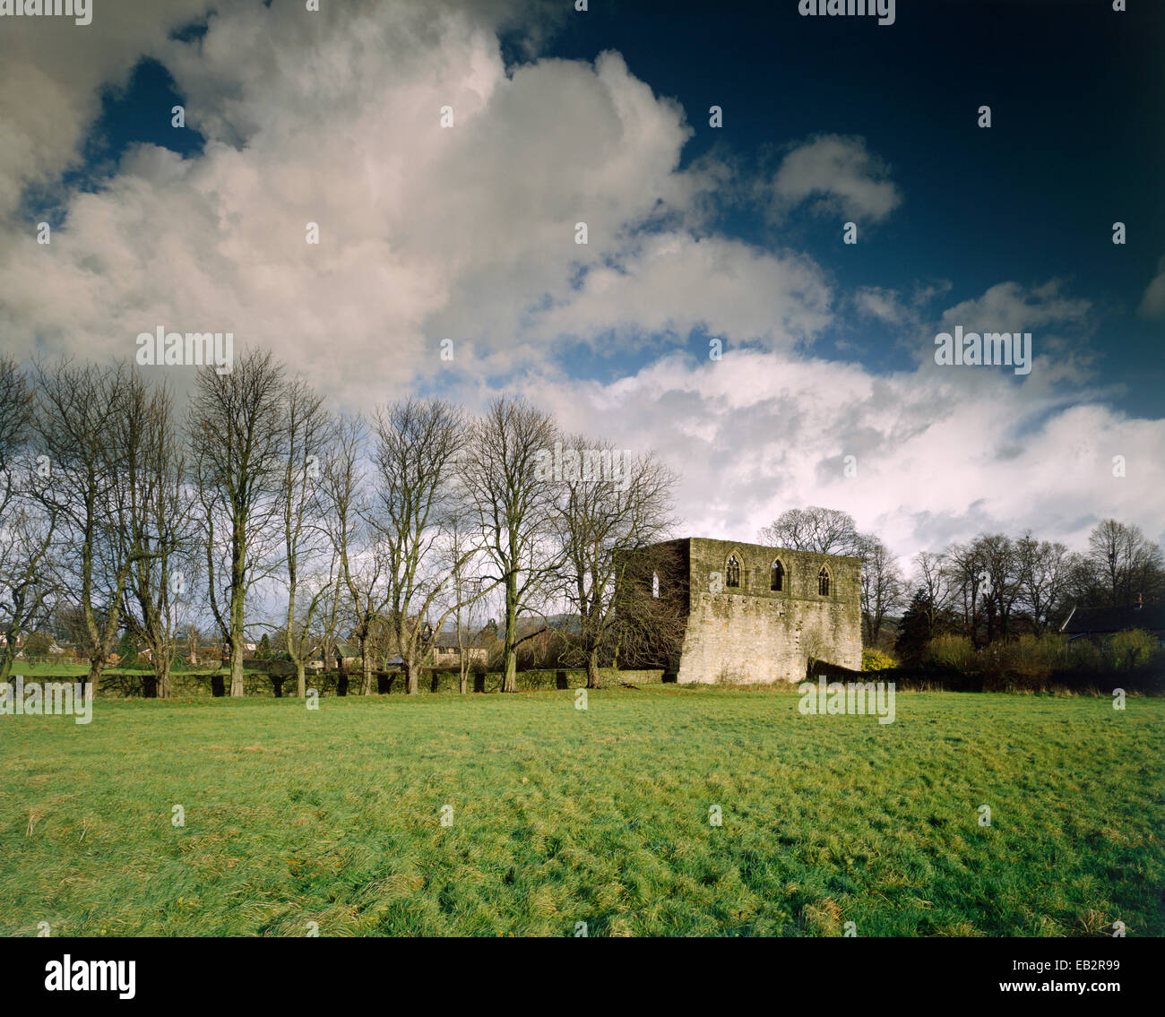 Whalley Abbey in landscape, Lancashire, England, UK Stock Photo Alamy