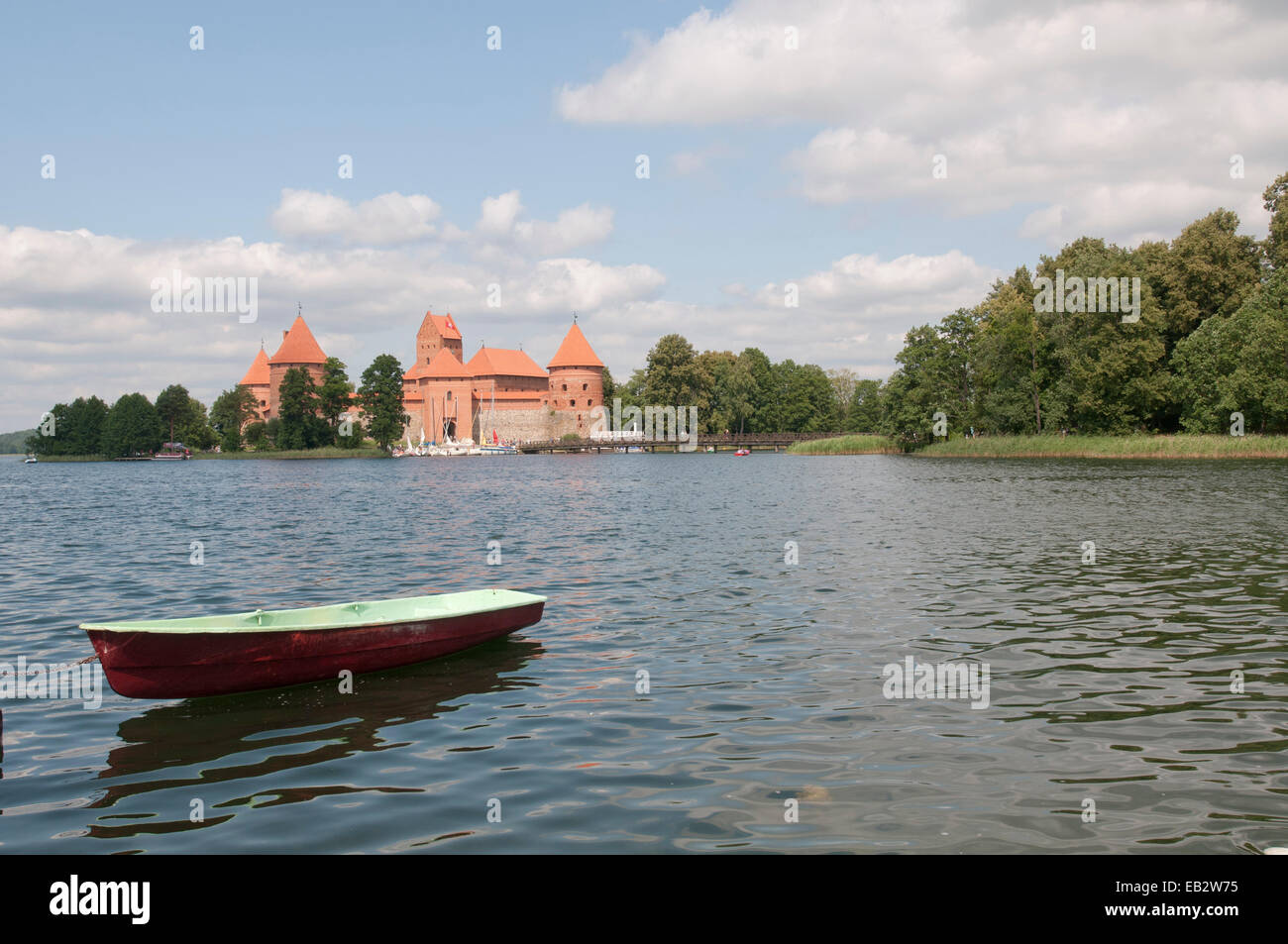 Trakai Island Castle, Trakai, Vilnius County, Lithuania Stock Photo