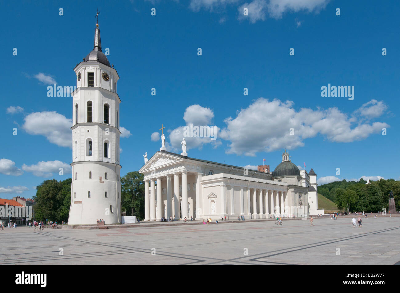 Vilnius Cathedral, St. Stanislaus Cathedral, Vilnius, Vilnius County, Lithuania Stock Photo
