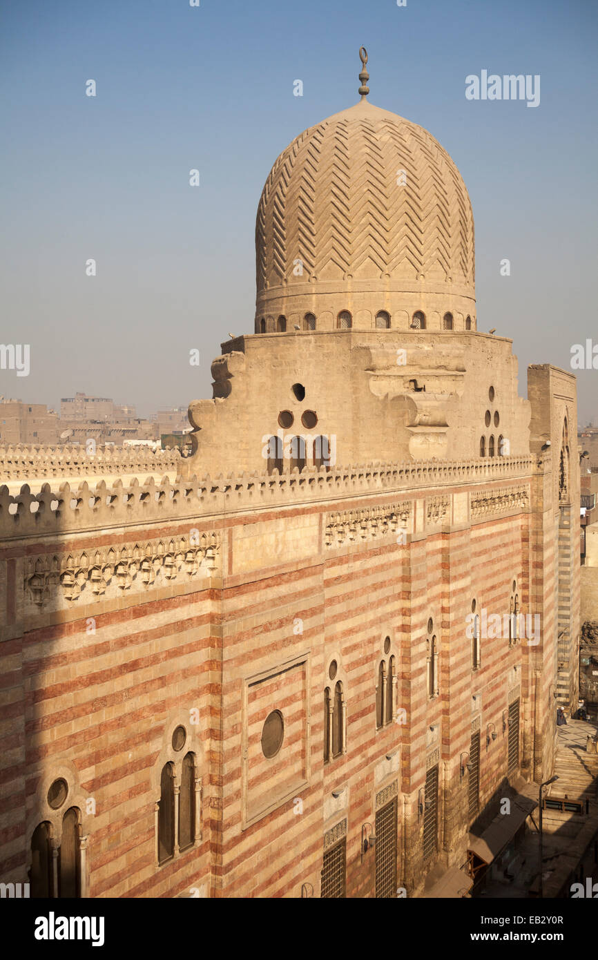 view of qibla facade, Complex of Sultan alMu'ayyad, Cairo, Egypt Stock Photo Alamy