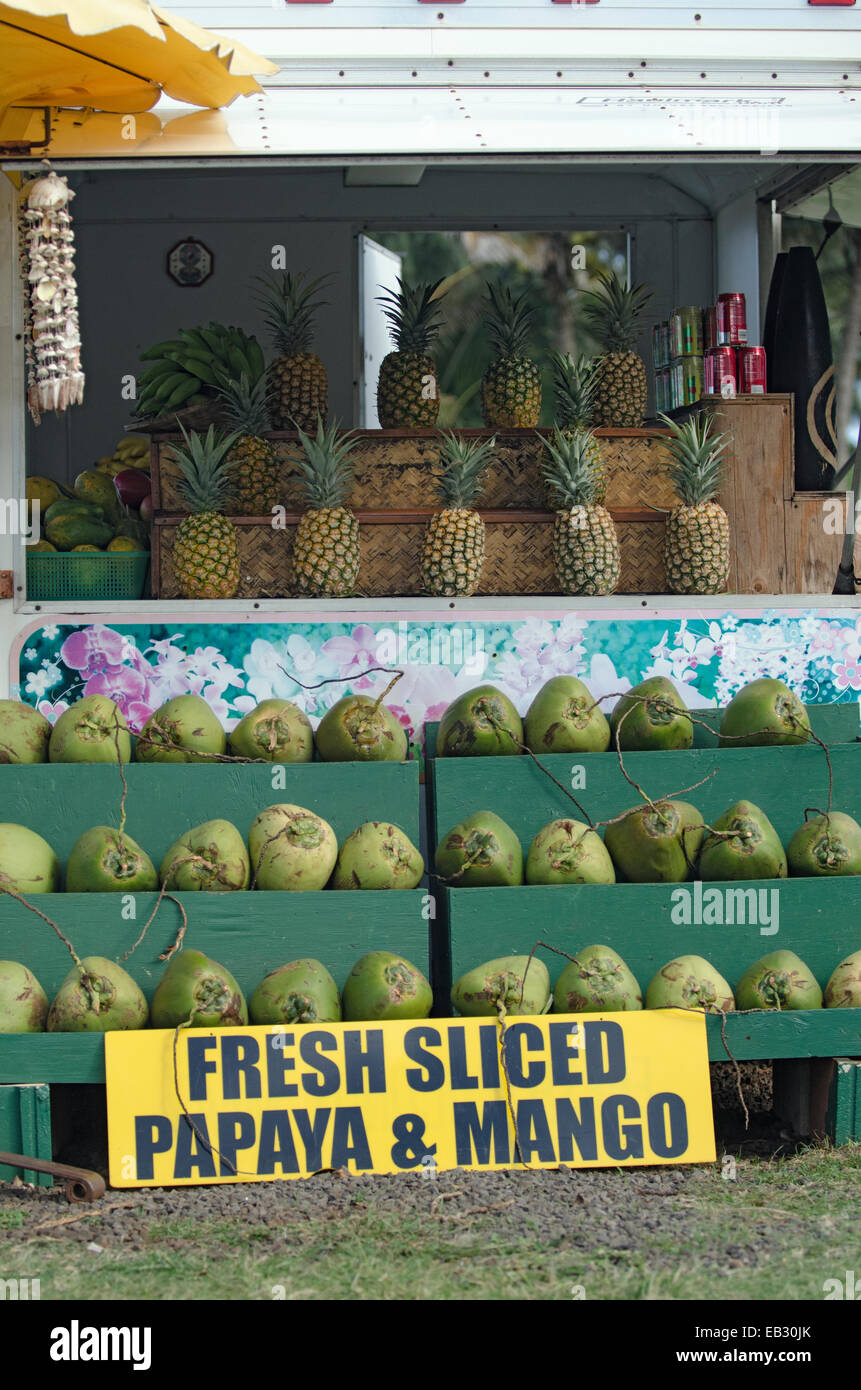 Fruit stand hanalei kauai hawaii hires stock photography and images