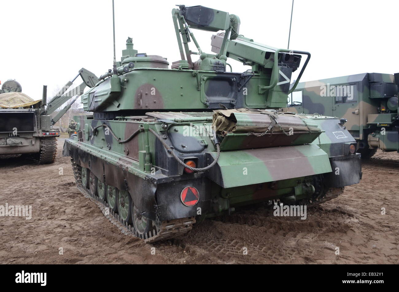 The ZSU234 "Shilka" is a lightly armored, selfpropelled, radar guided antiaircraft weapon