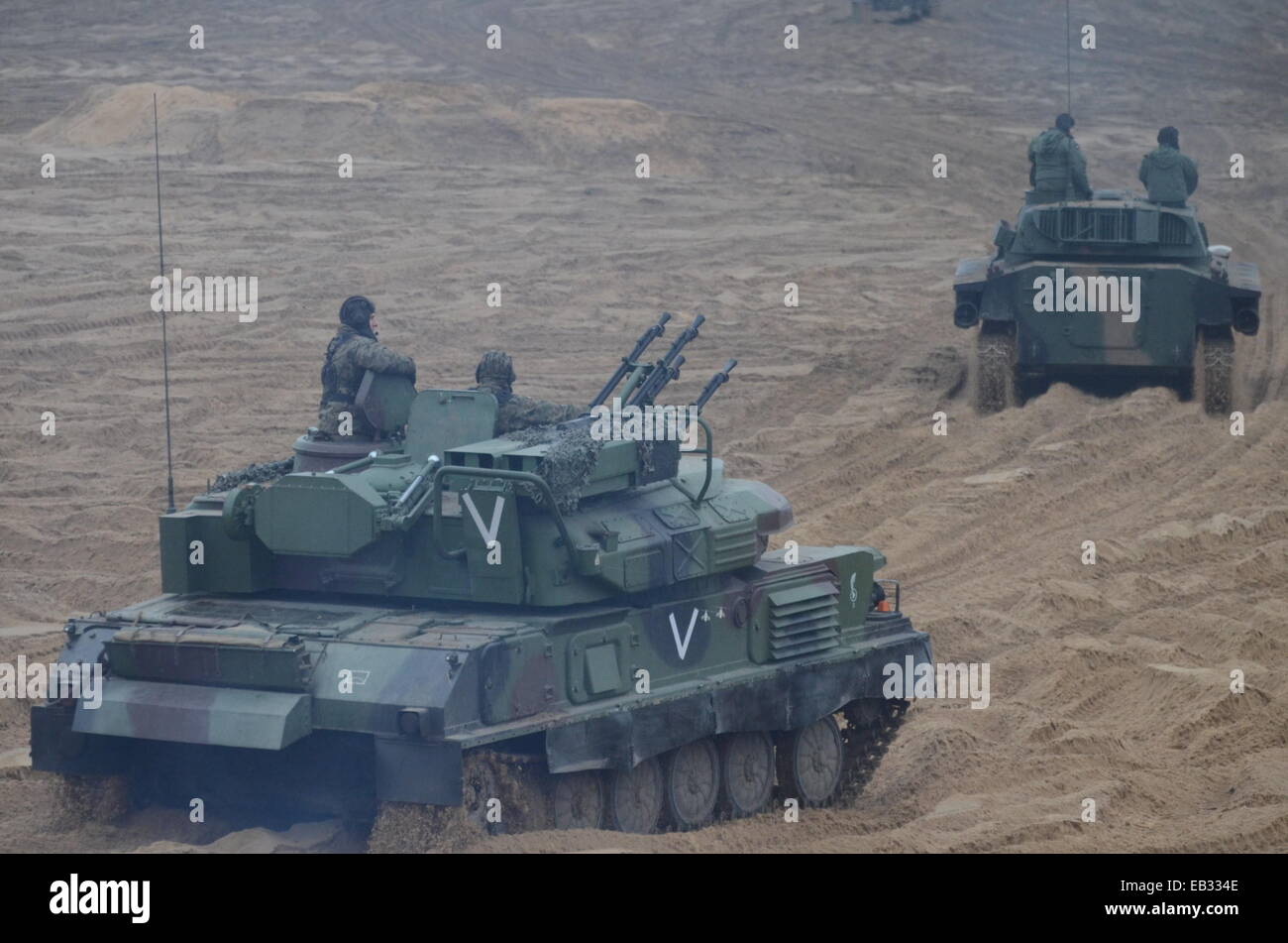 The ZSU234 "Shilka" is a lightly armored, selfpropelled, radar guided antiaircraft weapon