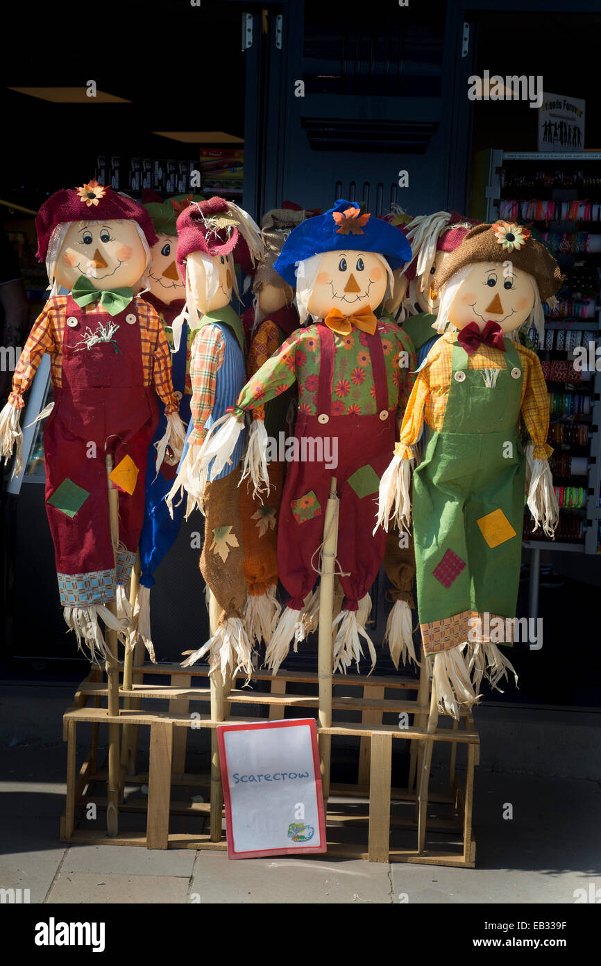 Scarecrows for Thanksgiving Stock Photo