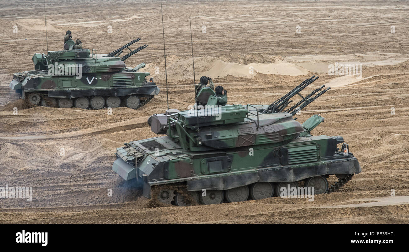 The ZSU234 "Shilka" is a lightly armored, selfpropelled, radar guided antiaircraft weapon