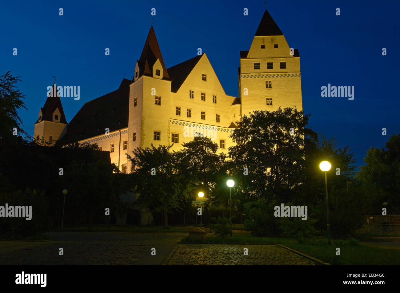 Neues Schloss castle, Ingolstadt, Upper Bavaria, Bavaria, Germany Stock Photo