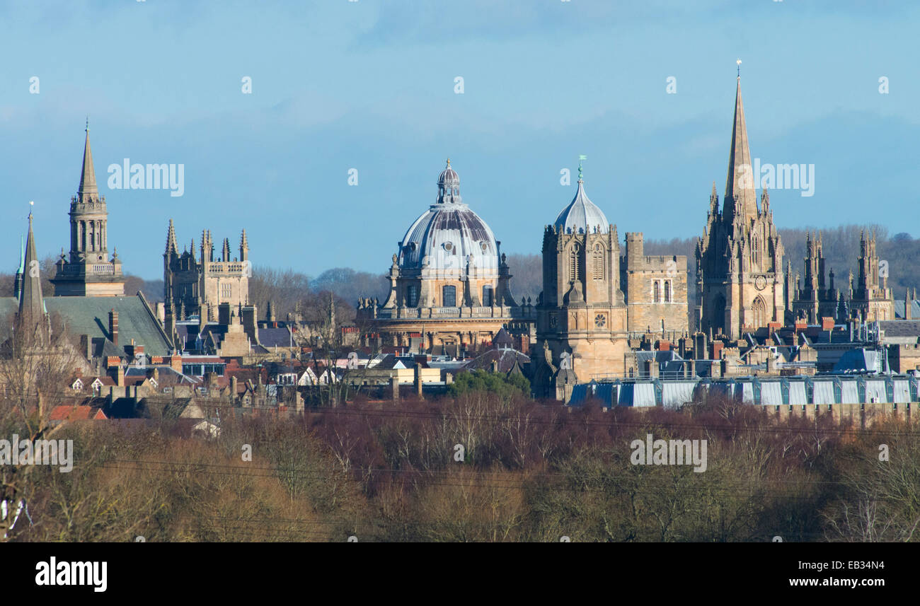 Oxford University-the dreaming spires Stock Photo