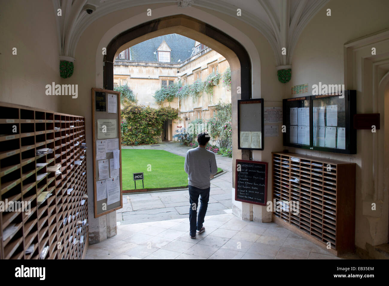 Pembroke College Oxford Stock Photo Alamy