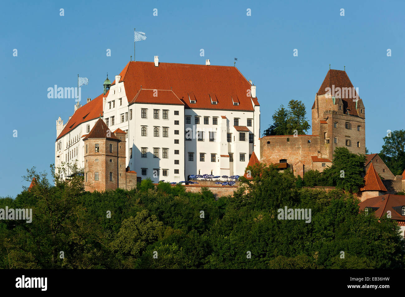 Burg Trausnitz Castle, Landshut, Lower Bavaria, Bavaria, Germany Stock Photo