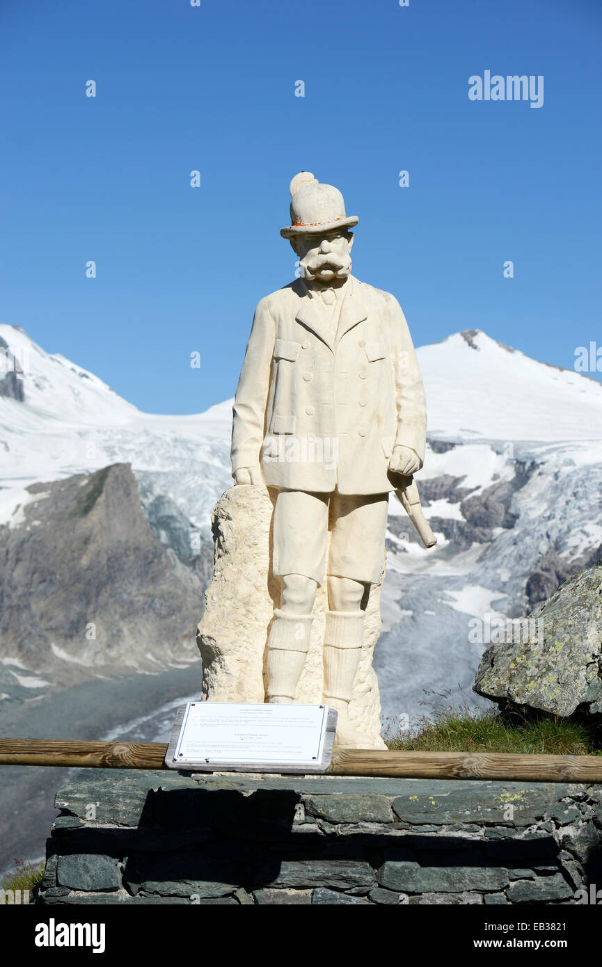 Monument to Emperor Franz Joseph I of Austria, Kaiser-Franz-Josefs-Höhe, Carinthia, Austria Stock Photo