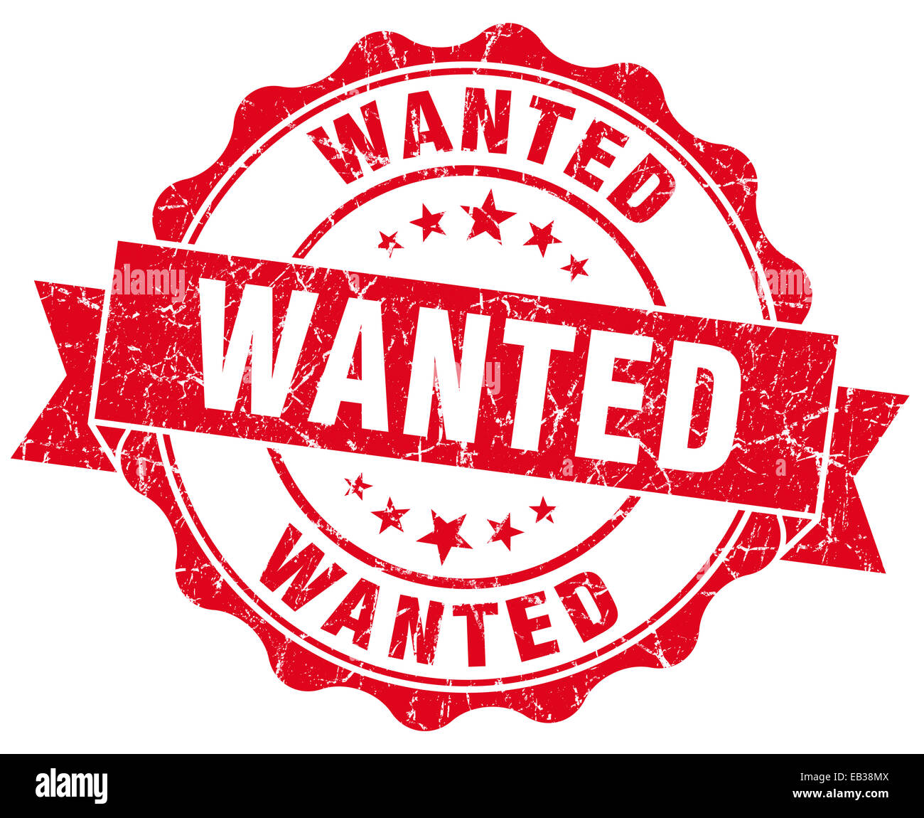Wanted Grunge Stamp Stock Photo