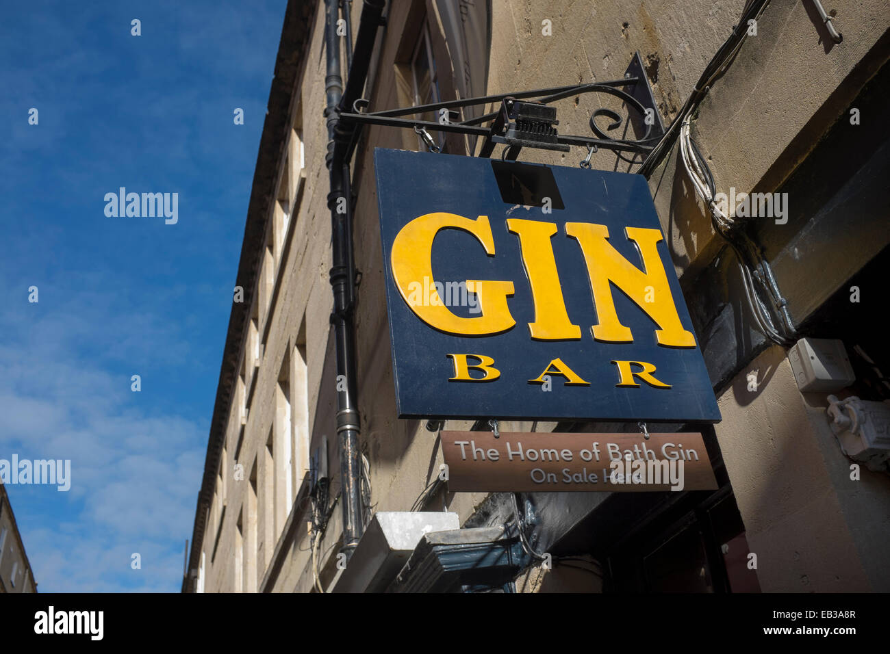 The Gin Bar in Bath England Stock Photo Alamy