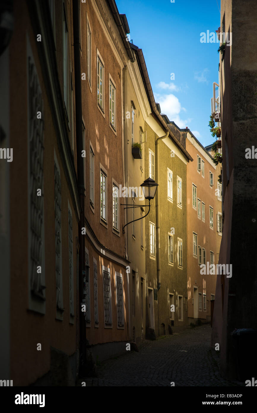 Austria, Salzburg, Narrow street in town Stock Photo