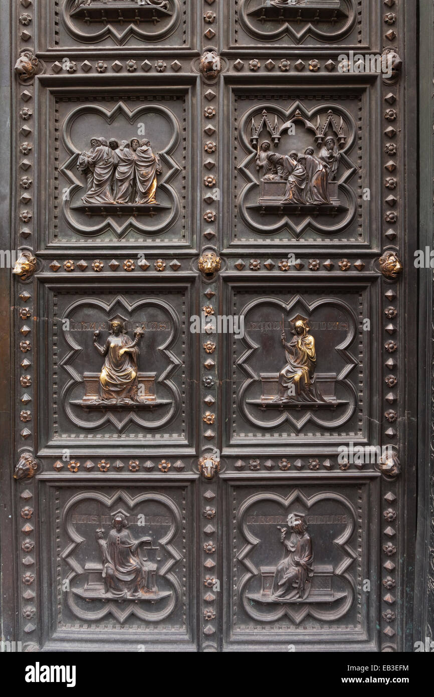Florence Baptistery South Door Stock Photos Florence