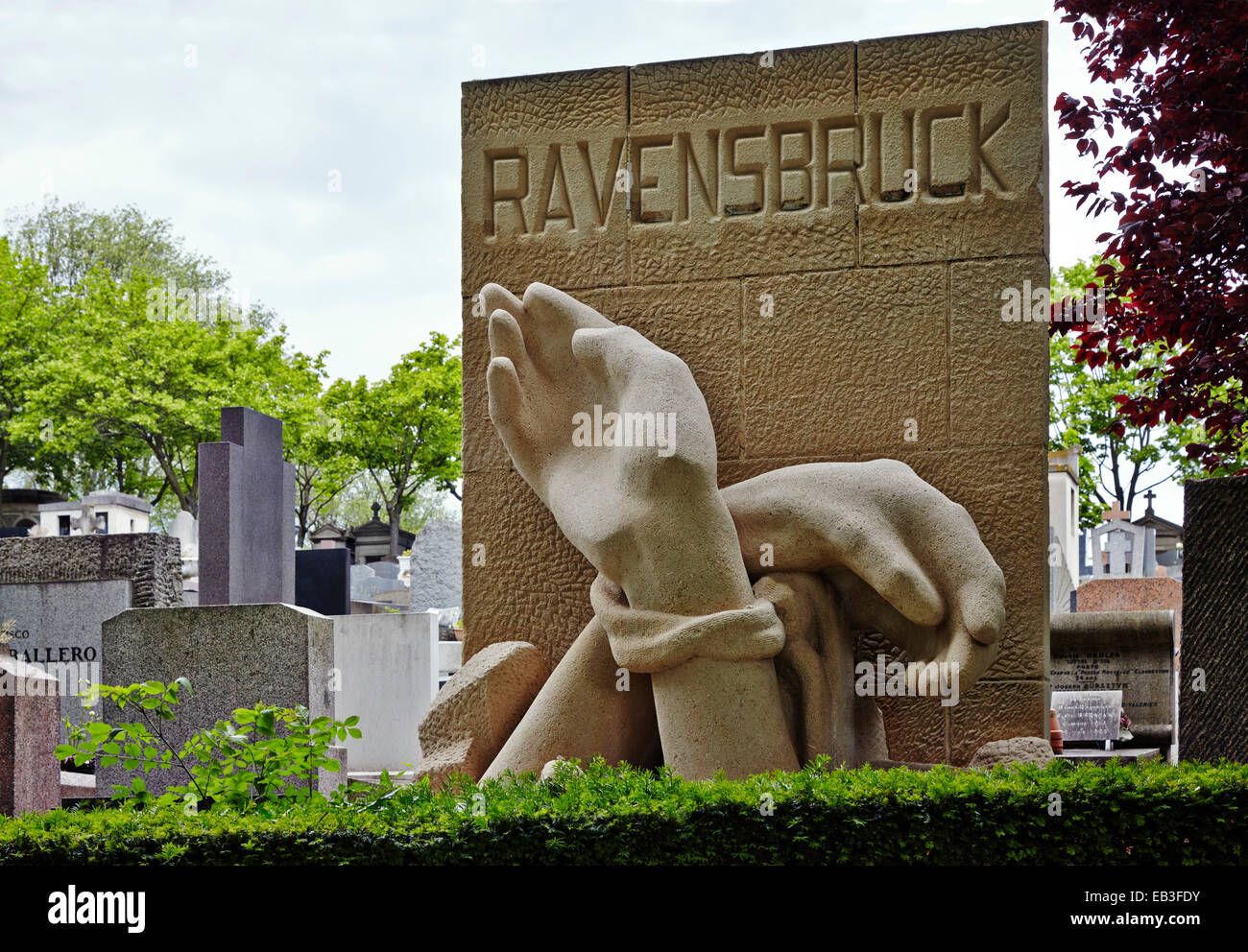Ravensbruck memorial in Paris Stock Photo