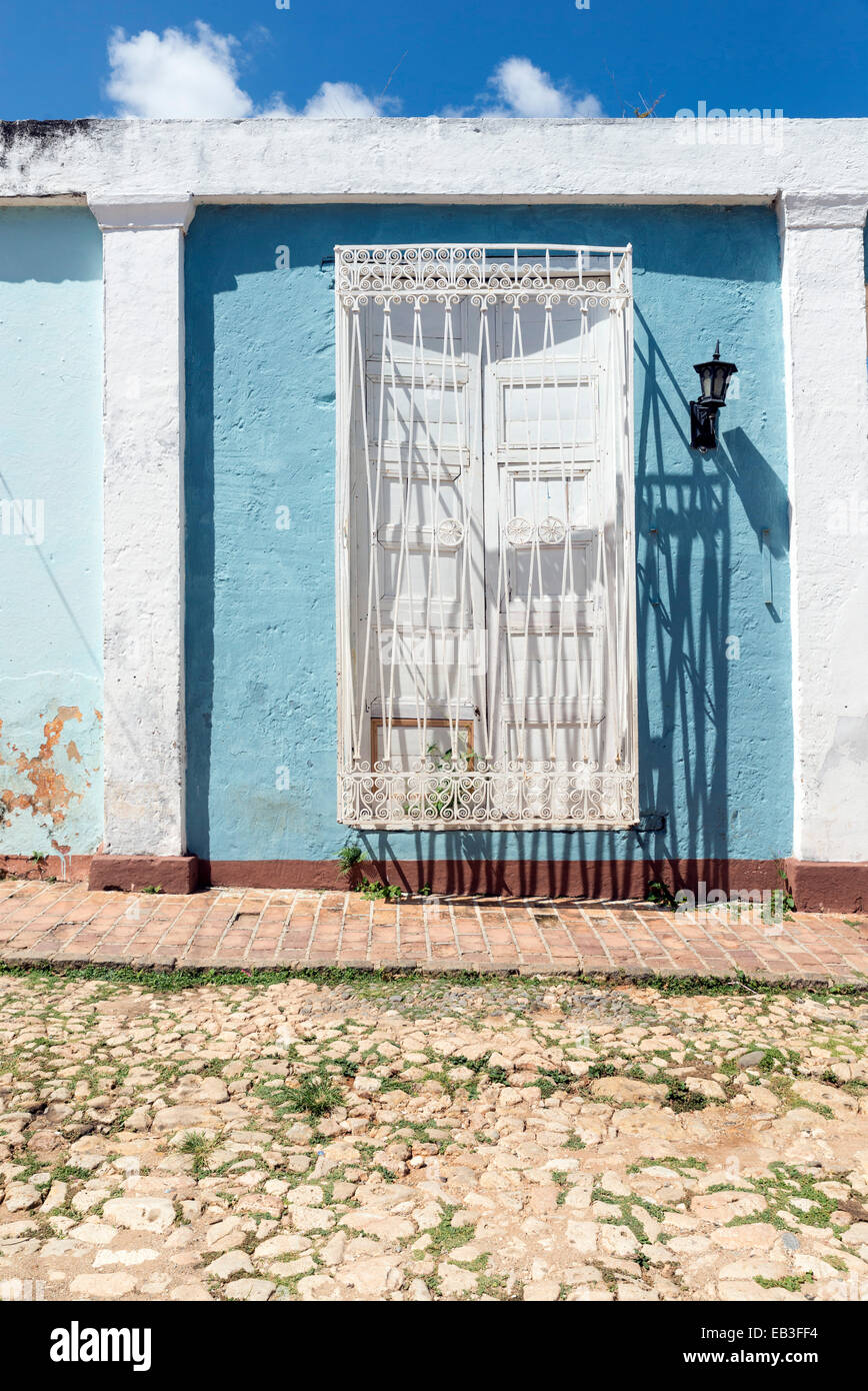 TRINIDAD, CUBA - MAY 8, 2014: Old town of Trinidad, Cuba. Trinidad is a historical town listed by UNESCO as World Heritage, it i Stock Photo