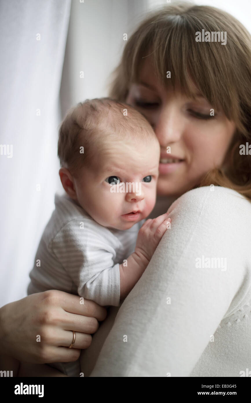 young mother and her baby Stock Photo