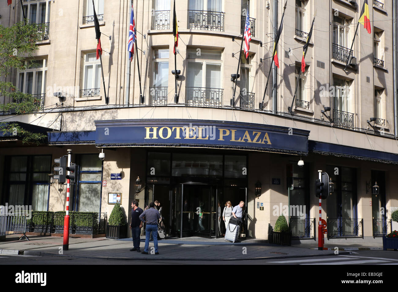brussels hotel plaza Stock Photo