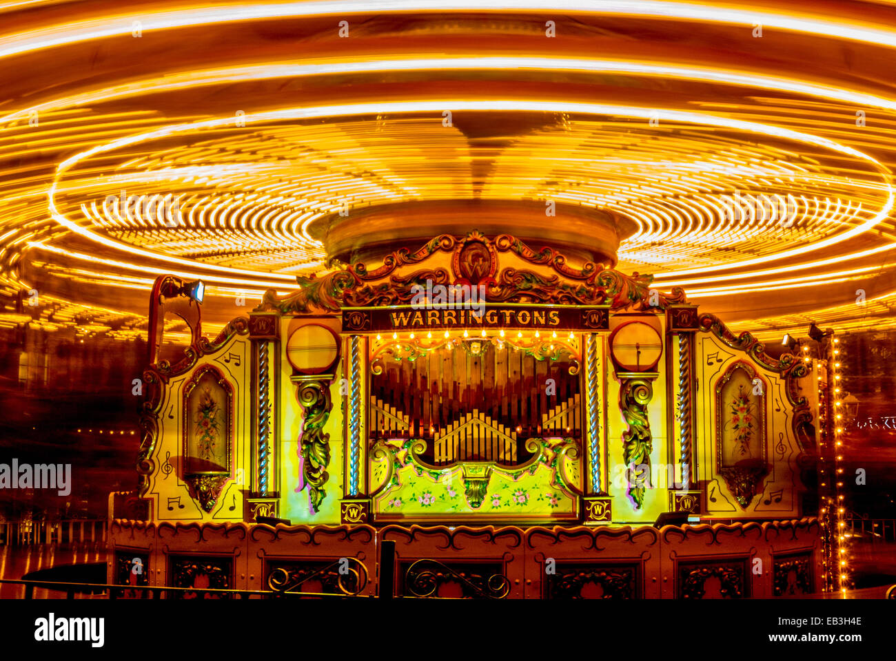 Victorian style carousel Stock Photo