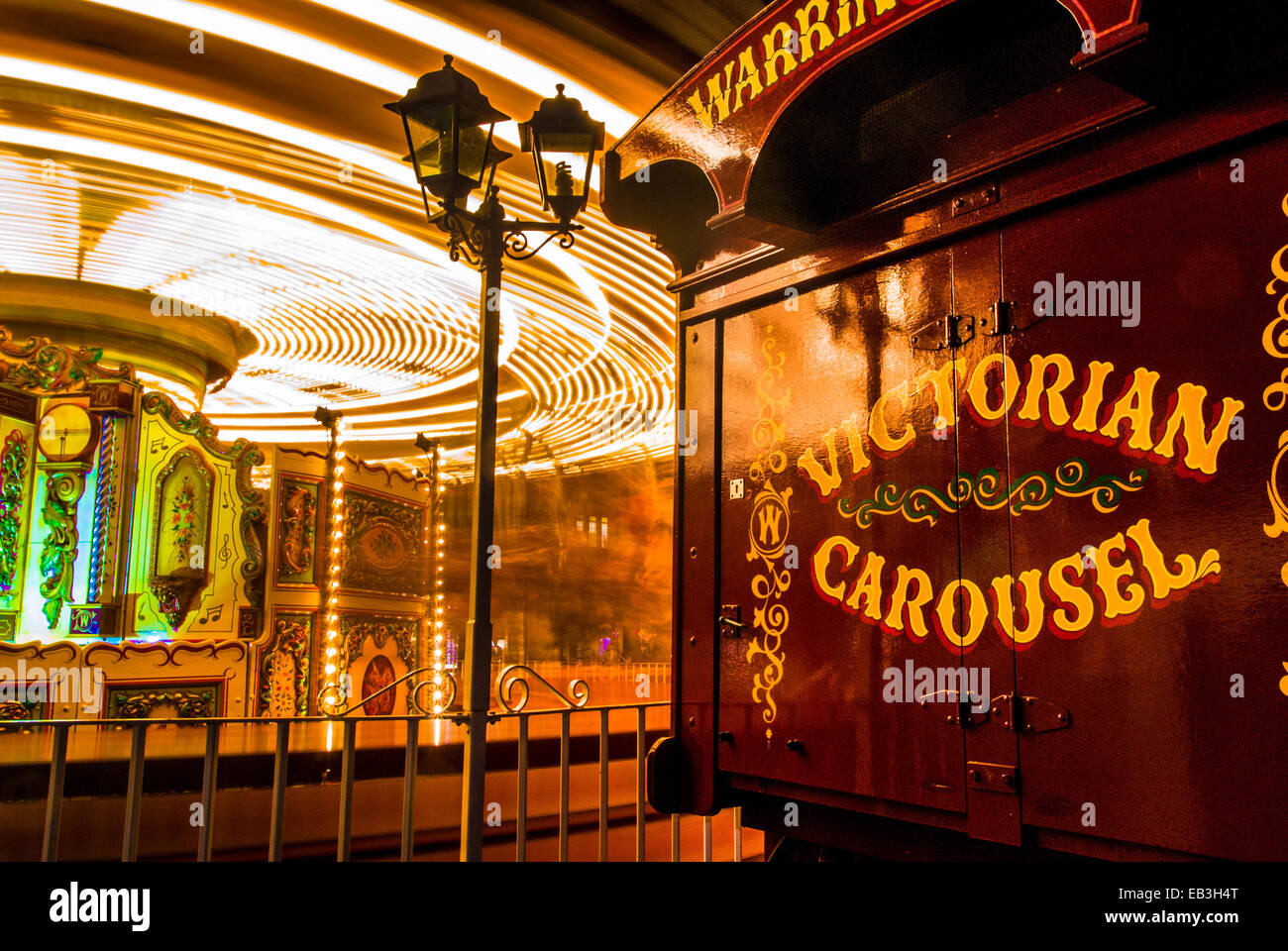 Victorian style carousel Stock Photo