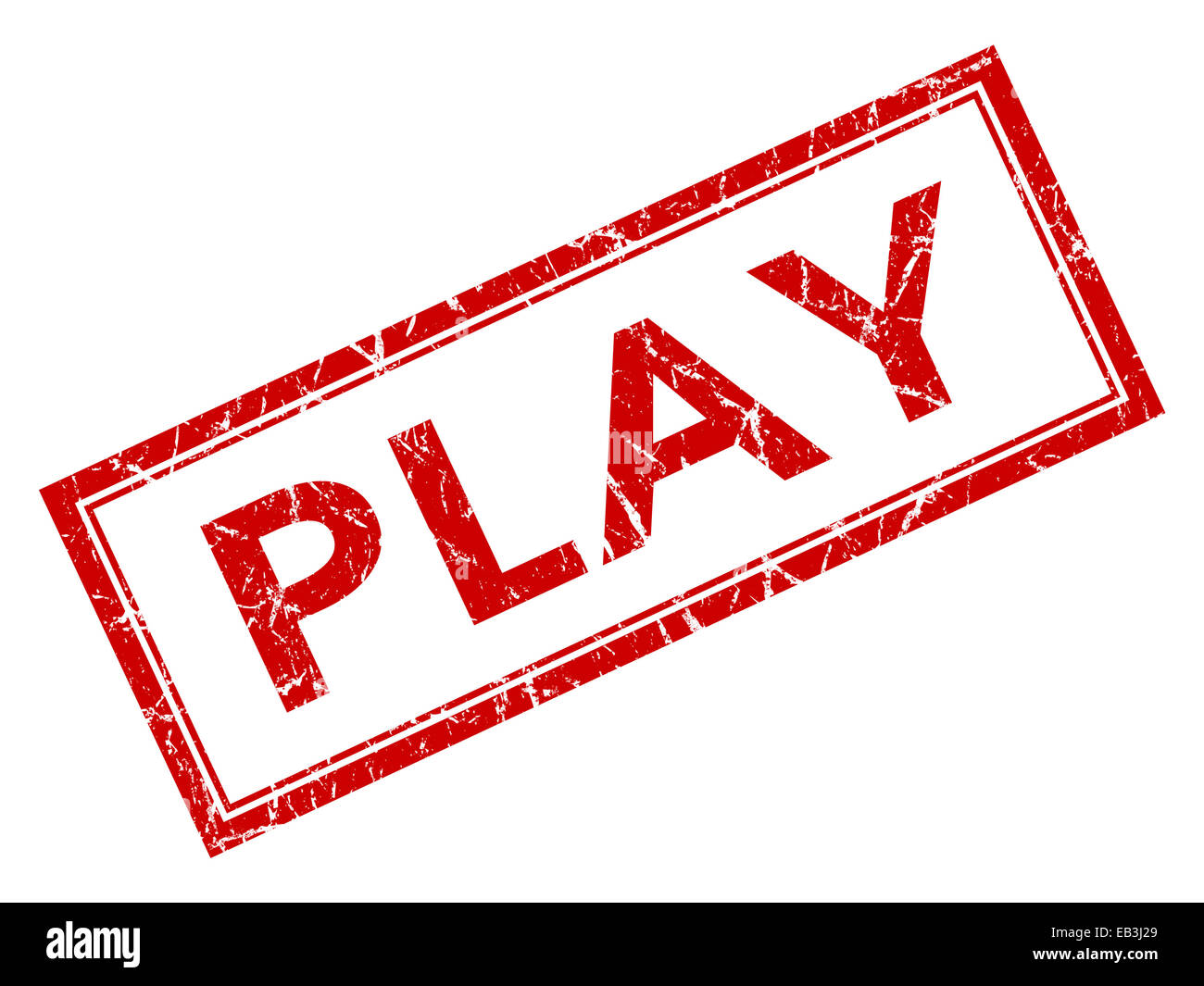 Play Now Red Stamp On White Stock Illustration 494912194