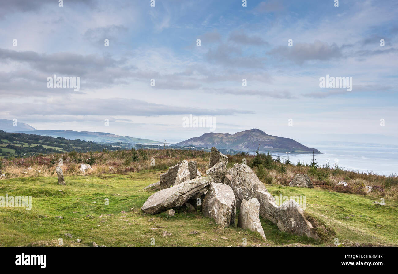 Giants Graves at Lamlash on the Isle of Arran in Scotland. Stock Photo