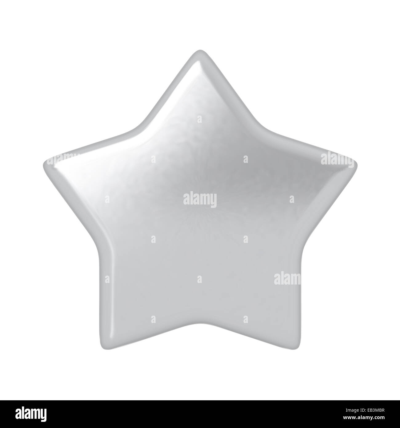 Silver star. Stock Photo