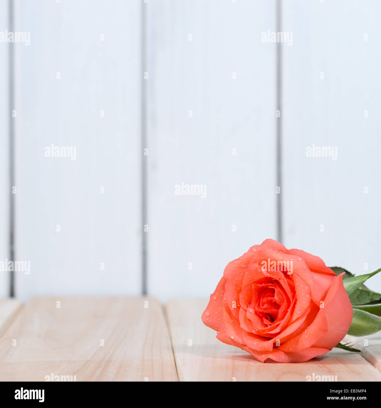 the red roses on wooden background Stock Photo - Alamy