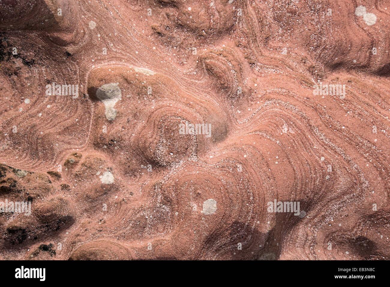 Arran Rock at Fallen Rocks site in Glen Sannox in Scotland. Stock Photo