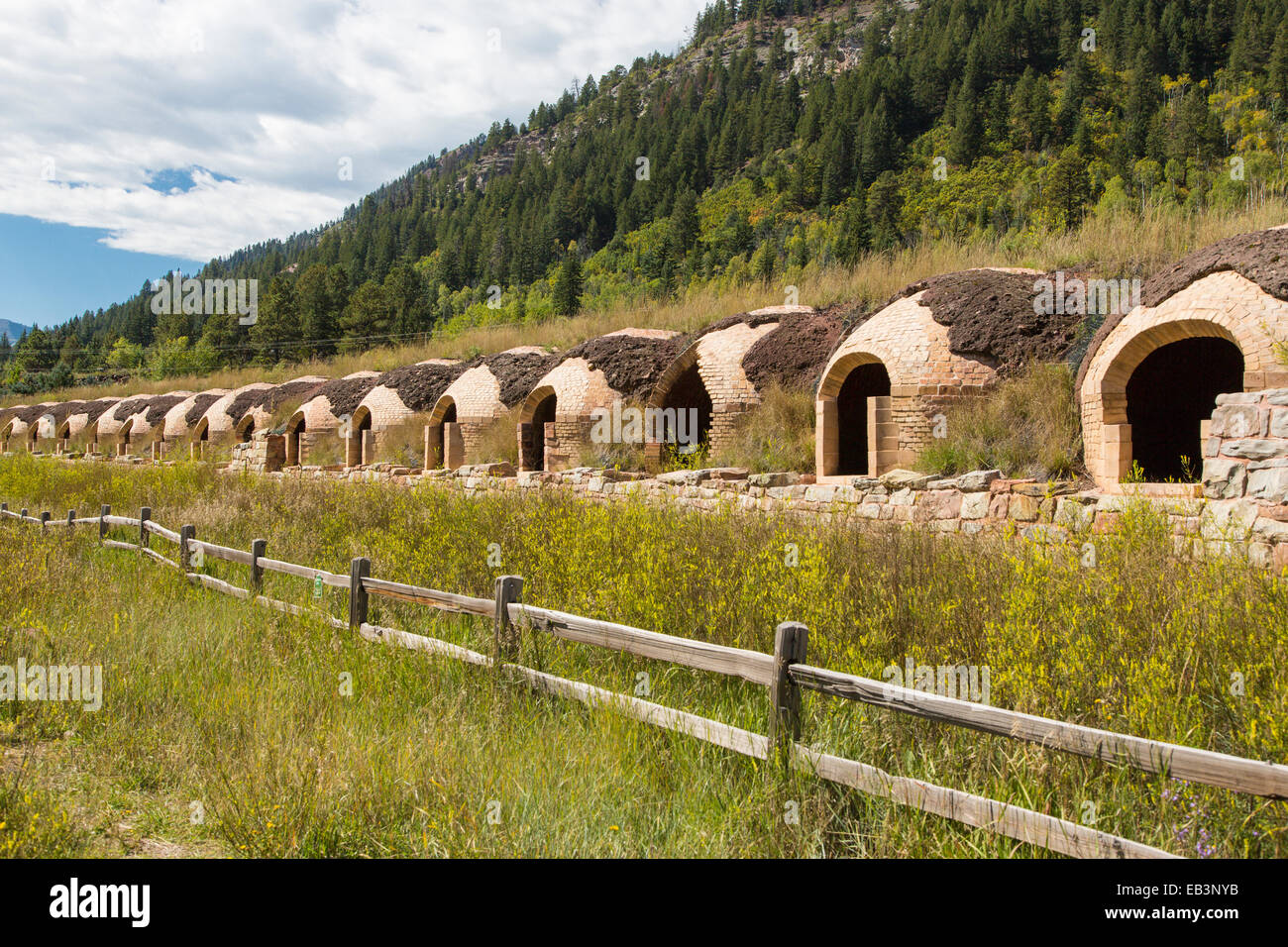 Historic Coke Ovens at Redstone Coke Oven Historic District on Route
