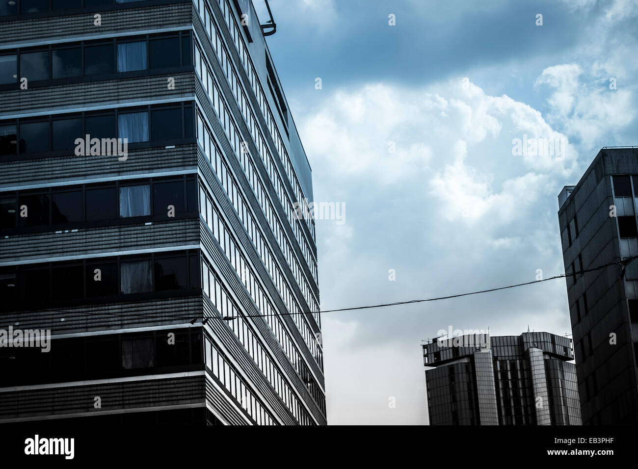 Office Buildings, Financial District in a Modern City Stock Photo - Alamy