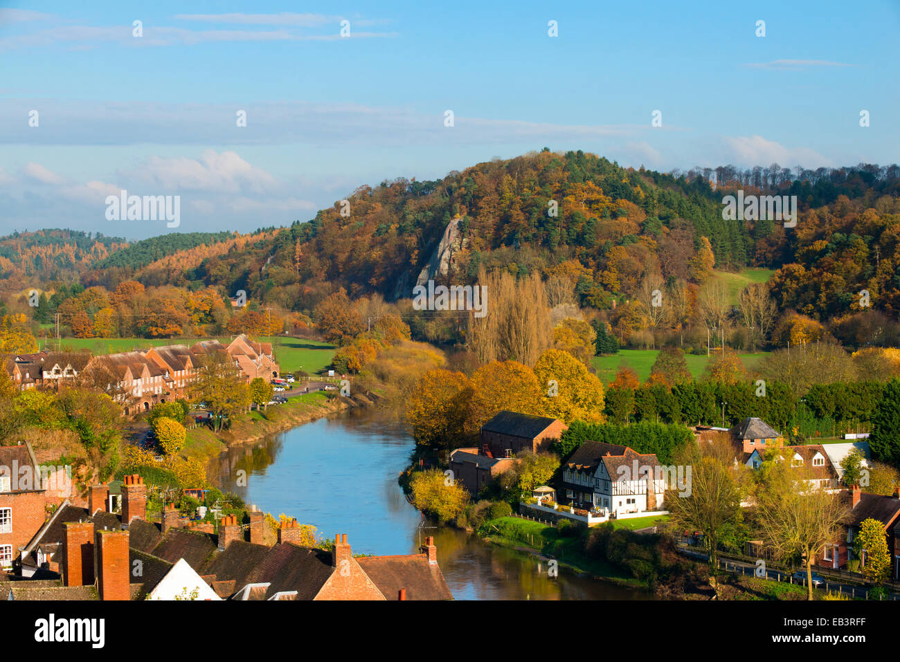 High Rock seen from High Town in Bridgnorth, Shropshire, England Stock