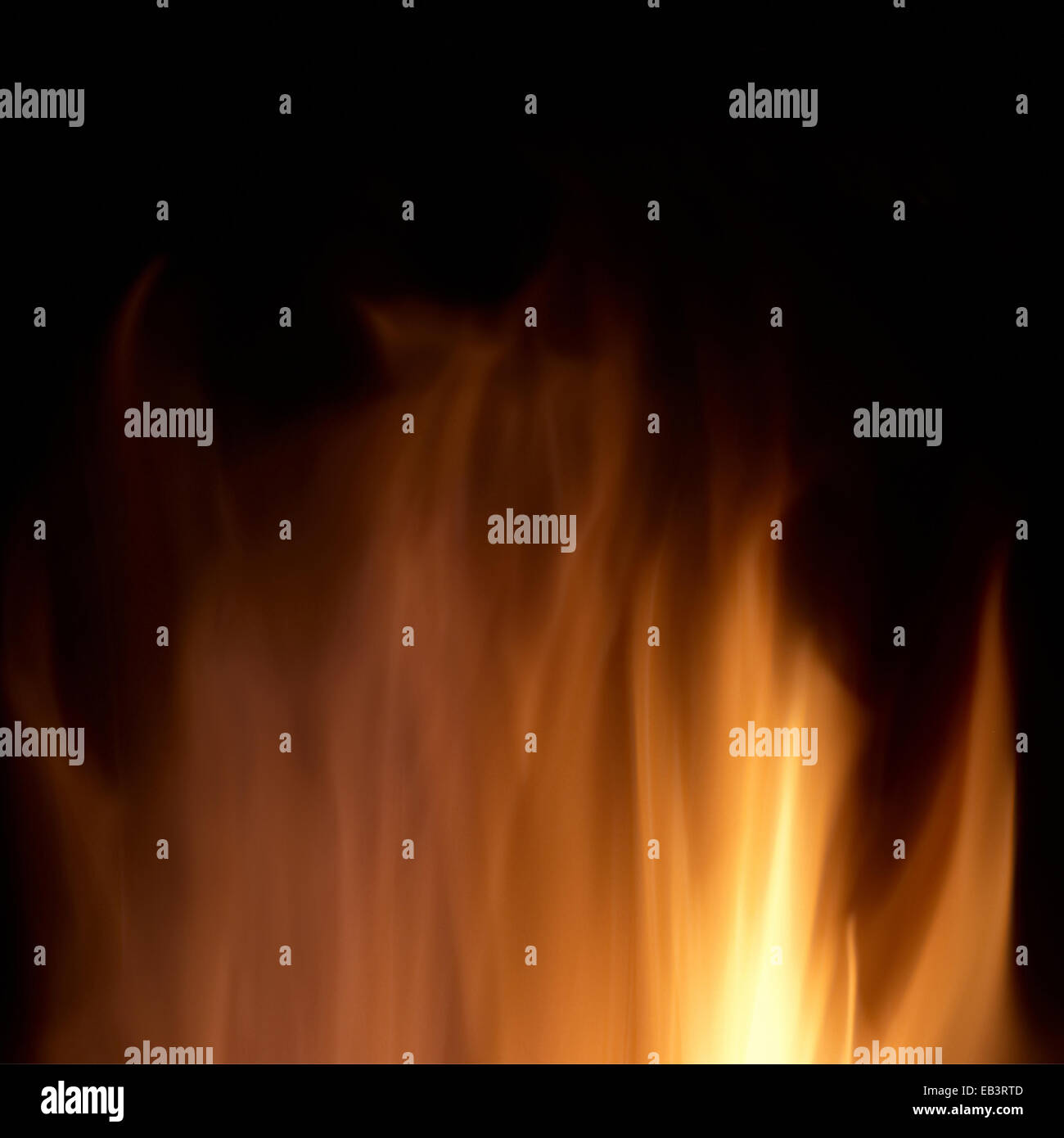 Abstract fire isolated on the black background Stock Photo - Alamy