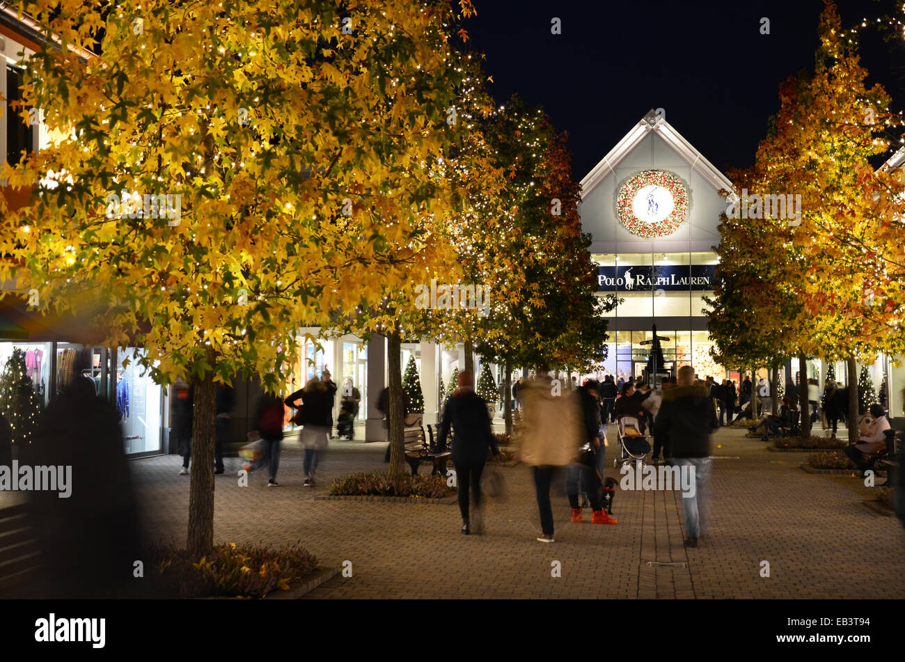 evening shopping at McArthur Glen Designer Outlet Center, Roermond  Netherlands Stock Photo - Alamy