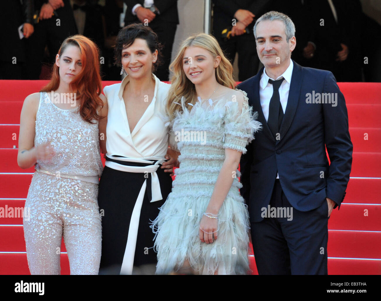 The 67th Annual Cannes Film Festival - 'Clouds Of Sils Maria' - Premiere  Featuring: Kristen Stewart,Juliette Binoche,Olivie Assayas,Clhoe Grace Moretz Where: Cannes When: 23 May 2014 Stock Photo