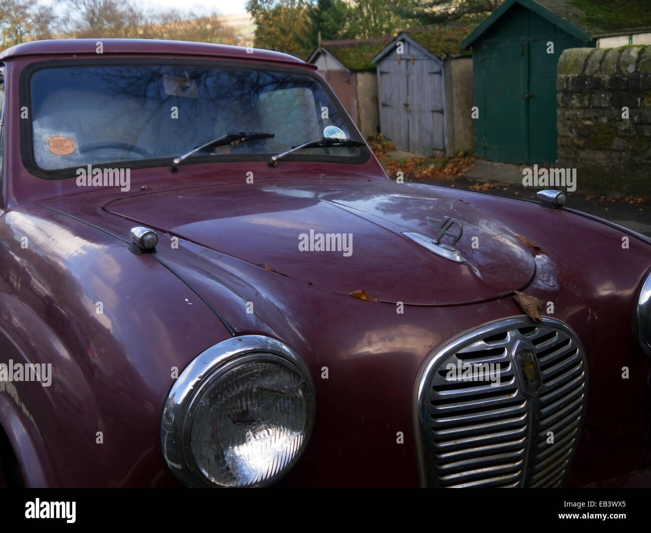 A classic 1950's British Austin A30 in original condition. Stock Photo