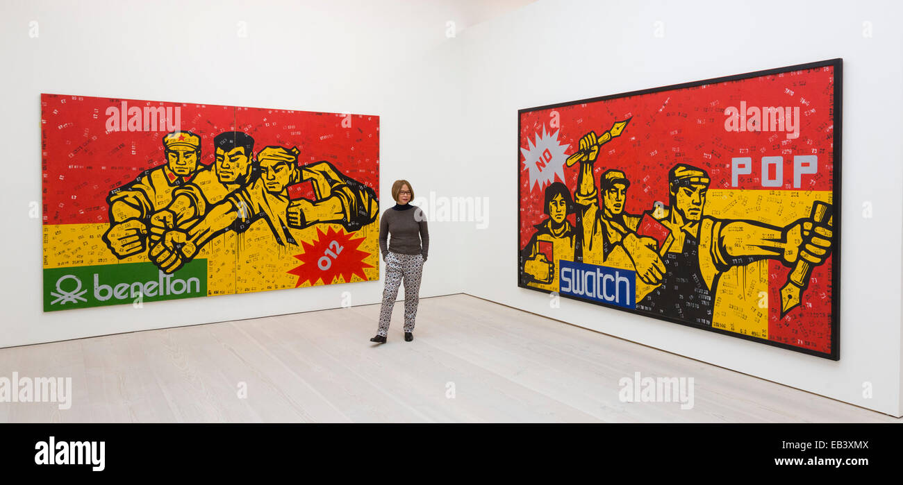 Press preview of Saatchi Gallery exhibition Post Pop: East Meets West Stock  Photo - Alamy