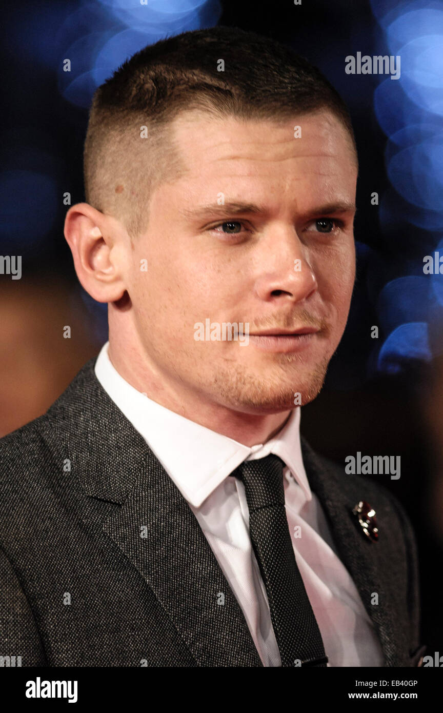 London, UK. 25th Nov, 2014. Jack O'Connell attends the UK Premiere of Unbroken on 25/11/2014 at ODEON Leicester Square, London. Persons pictured: Jack O'Connell. Picture by Julie Edwards/Alamy Live News Stock Photo