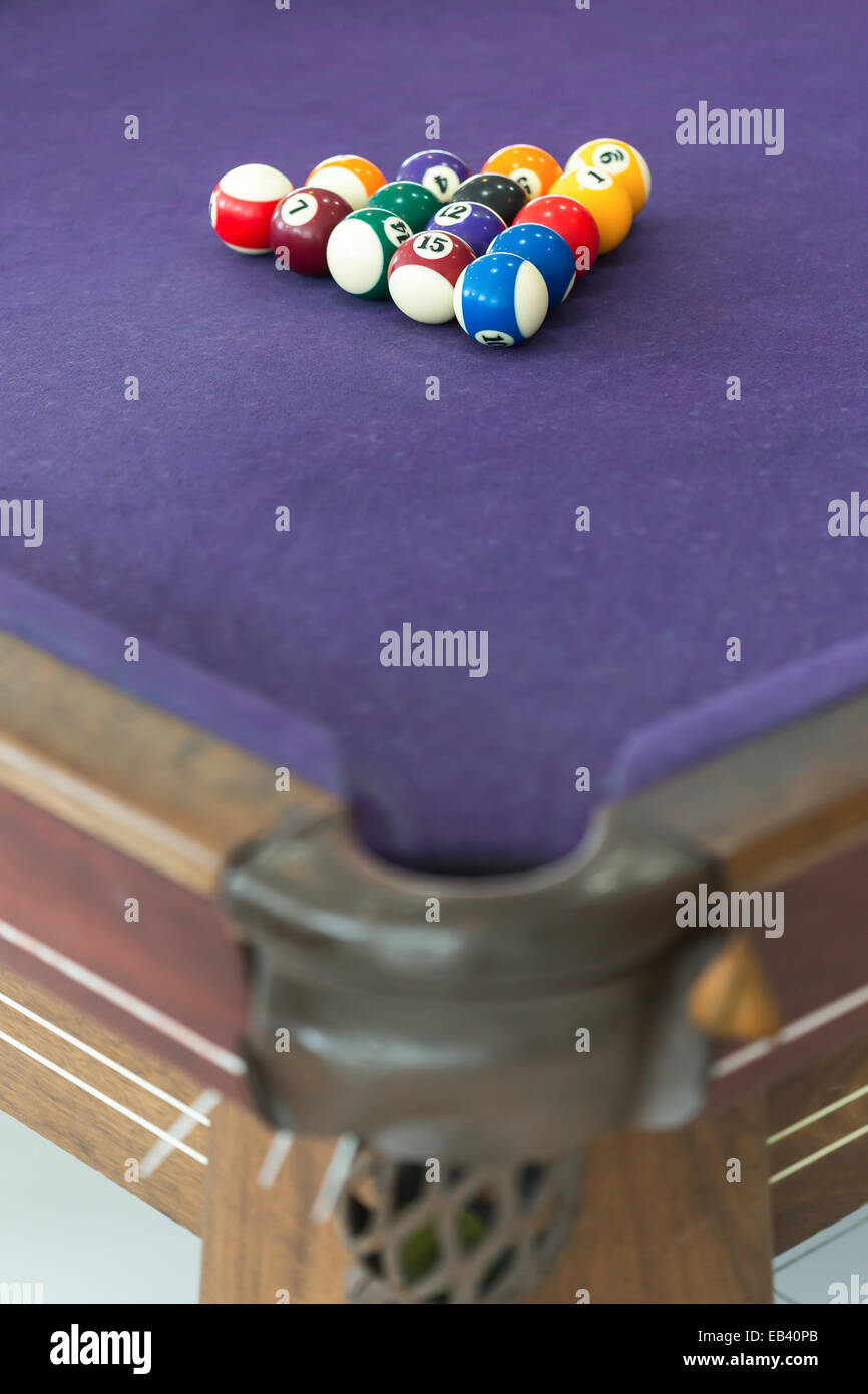 Billiard balls arranged in a triangle hires stock photography and images Alamy