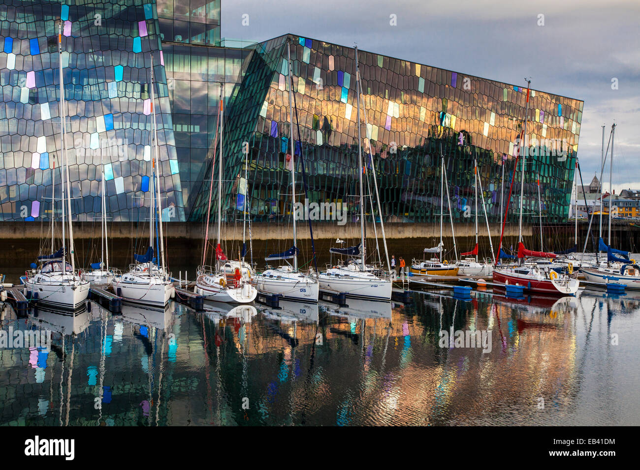Harpa Concert Hall and Conference Centre on the Reykjavik waterfront, Iceland Stock Photo