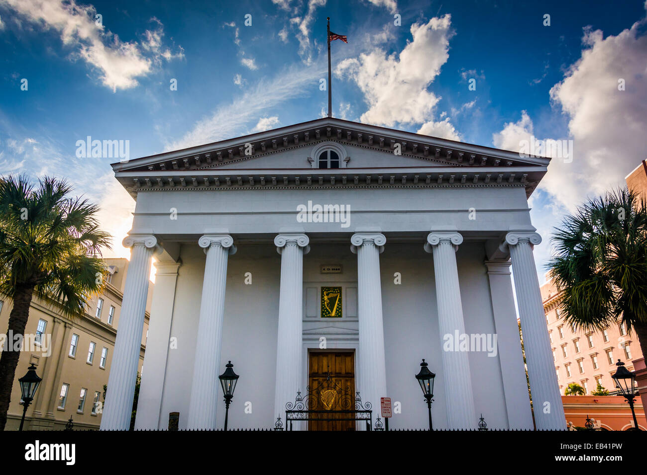 Hibernian Hall in Charleston, South Carolina. Stock Photo