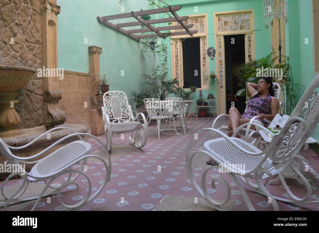 Homestay cuba room hires stock photography and images Alamy