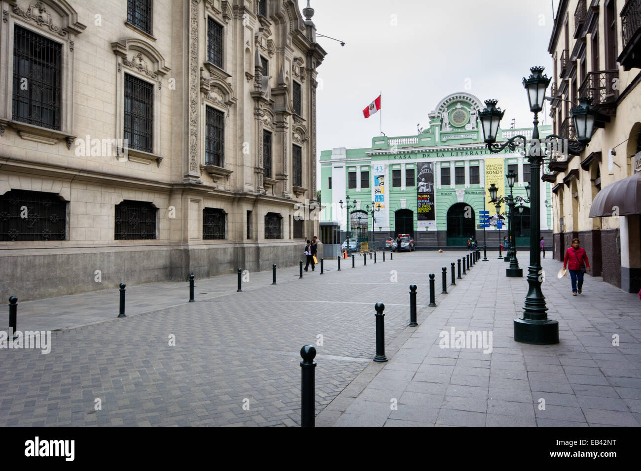 Historic City Centre Lima Peru Stock Photo
