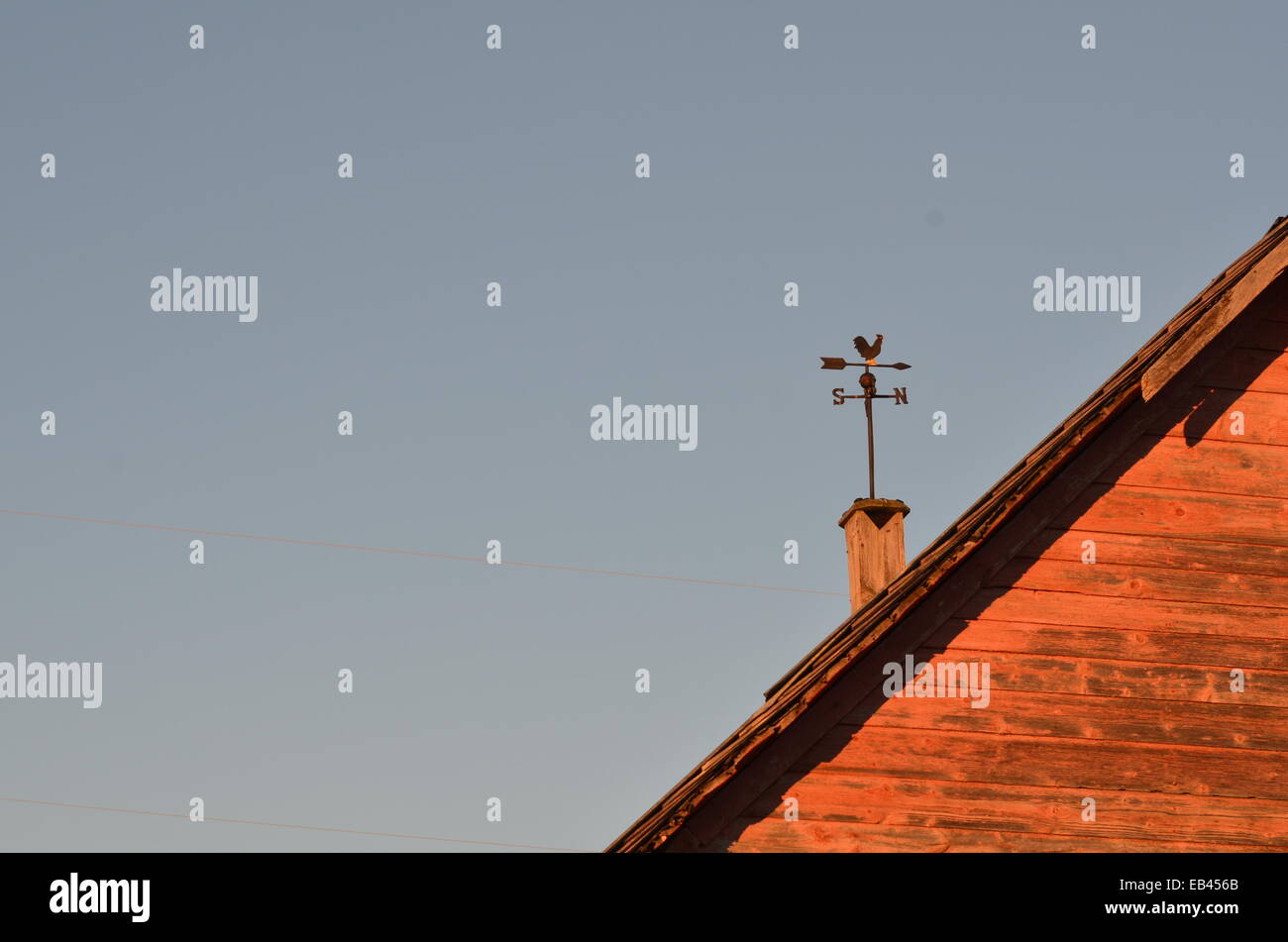 roof and weathervane Stock Photo Alamy