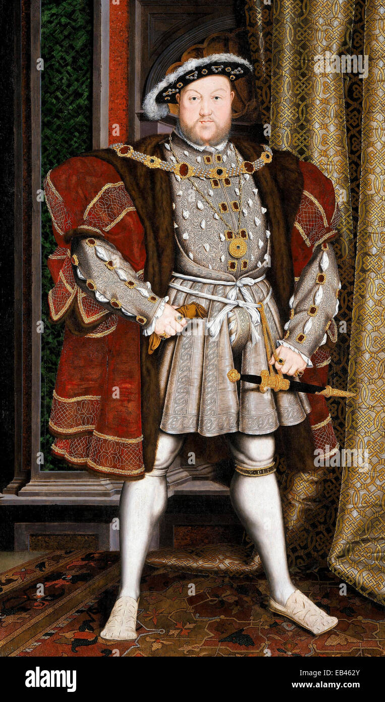 A portraiture of Henry VIII by the workshop of Hans Holbein the Younger 1497/1498 Stock Photo